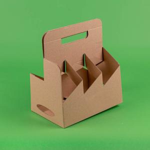 Cutie carton natur SIX PACK 0,33 ML 100 buc/set