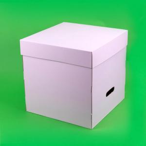 Cutii tort cu capac 330x330x330 mm alb 25 buc/set