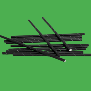 Paie bio 6mm negre 100 BUC/SET