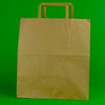 Sacose hartie kraft 22x12x27 cu maner tip banda 250 buc/cutie
