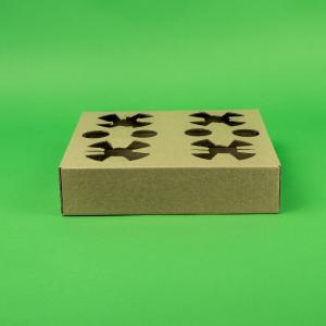 Suporti pahare 100/set natur 4 pahare