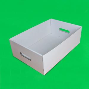 Tavite carton ondulat cu maner 100 buc/set folie 325x215x160 mm