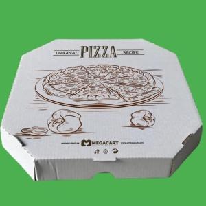 CUTII PIZZA GENERIC TESITA 100 SET ALB 240X240X35
